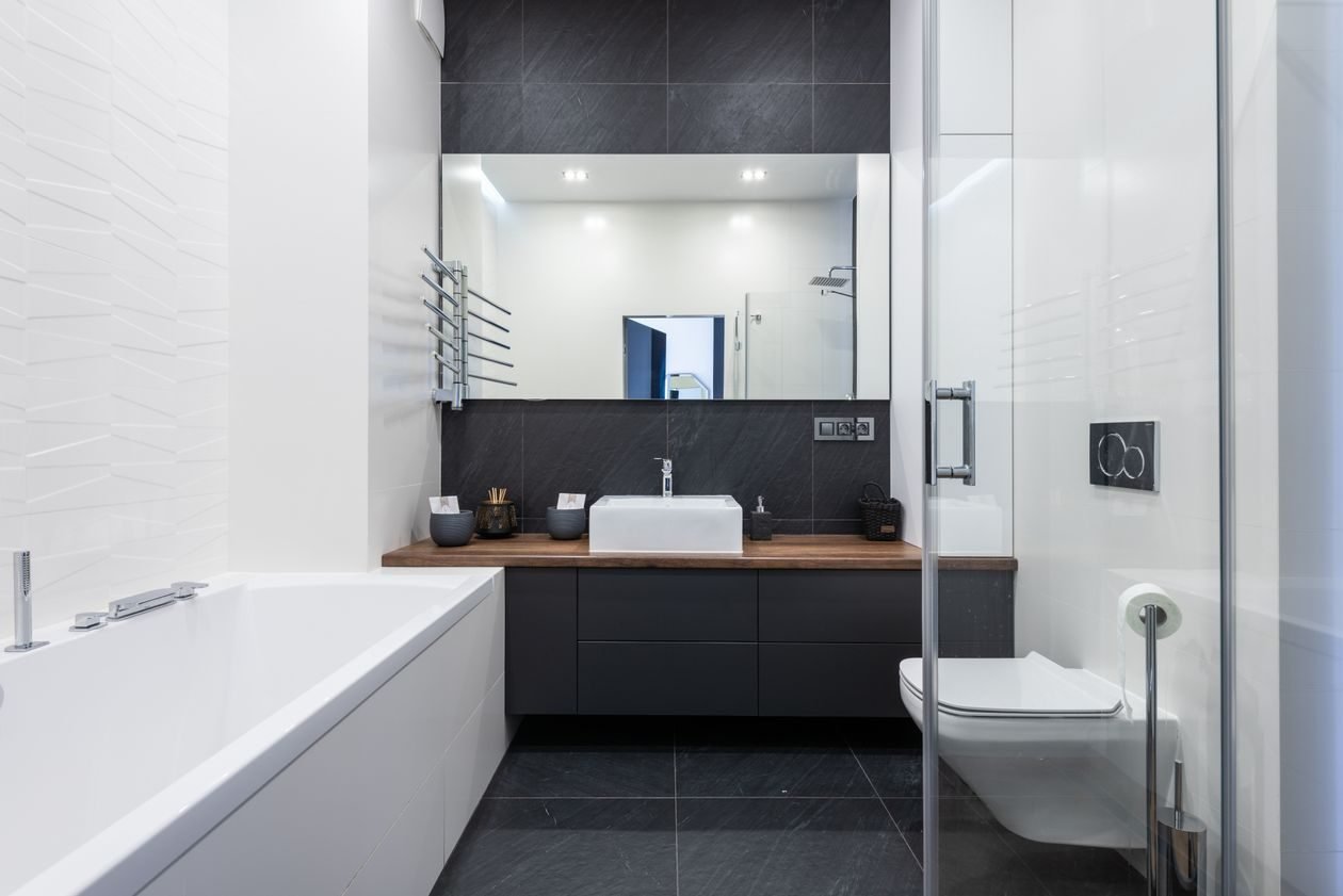 Modern bathroom remodel